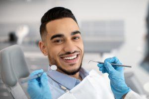 male patient smiling